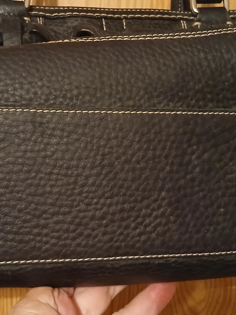 Coach black pebbled